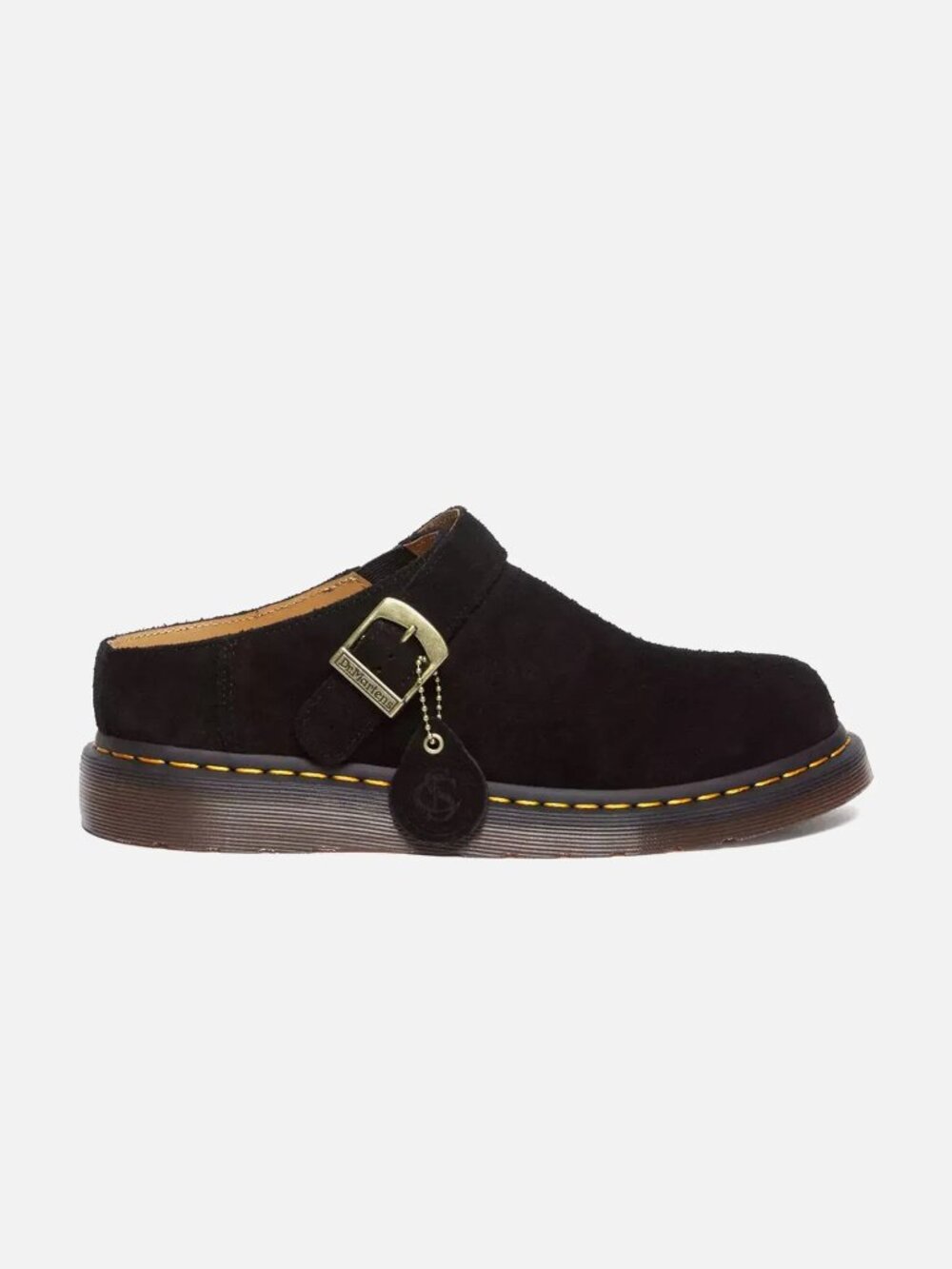 Dr. Martens Women's Black Isham Desert Oasis Suede Slip-On Mules Size 8